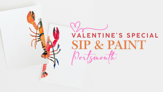 Lobster for 2? Valentine Sip & Paint