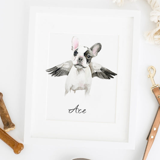 Memorial Pet Portrait with Wings